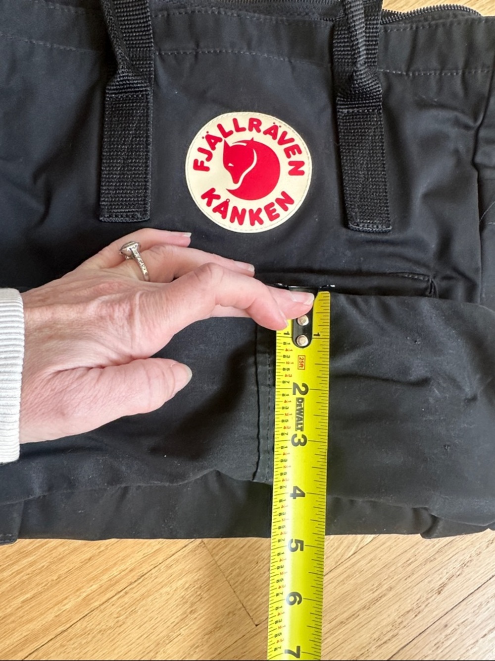 Fjallraven Kanken Black Tote Backpack - - Picture 8 of 8